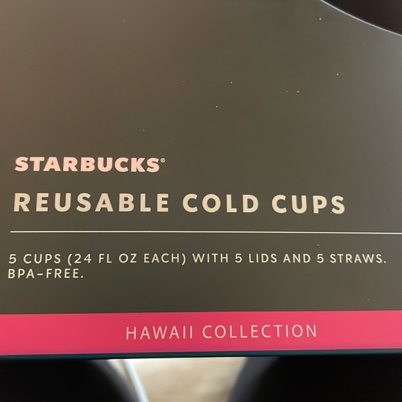 Starbucks Hawaii Edition collectable Reusable Plastic Cold Cups - Picture 6 of 8
